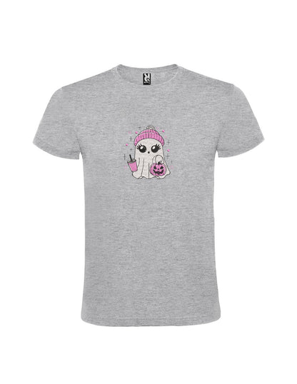 Tricou brodat "Ghost Girl Halloween", Halloween, Efect Fosforescent